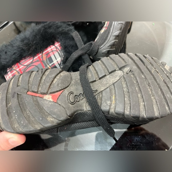 Coach Women's Black and Red Winter Boots - Picture 3 of 8